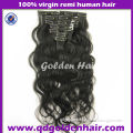 Top Quality New Style Virgin Brazilian Cheap 100% Human Hair Clip in Hair Extension